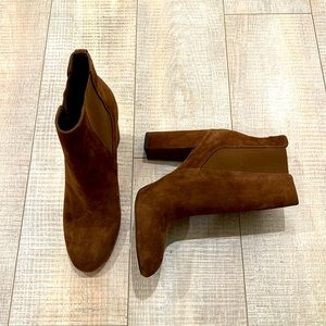 SAM EDELMAN brown suede booties size 9.5